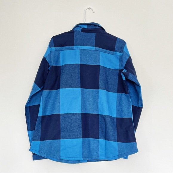 DICKIES Duratech Renegade Flannel Shirt, Snap Button Closure, Blue Plaid, Large - Picture 5 of 9